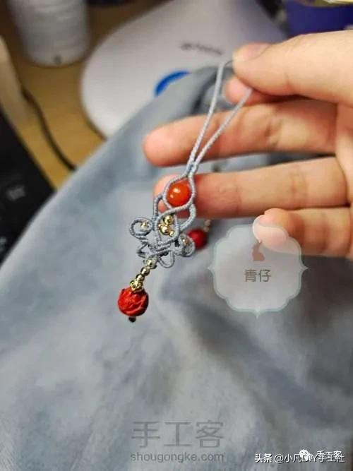 简单易学的手机链制作教程,手机链最新款教程