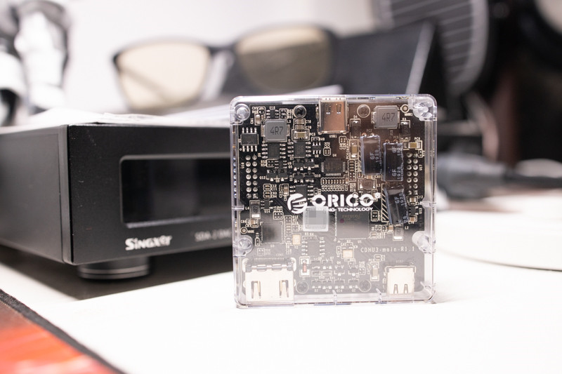 orico透明usb3.0集线器,oricotypec多功能集线器