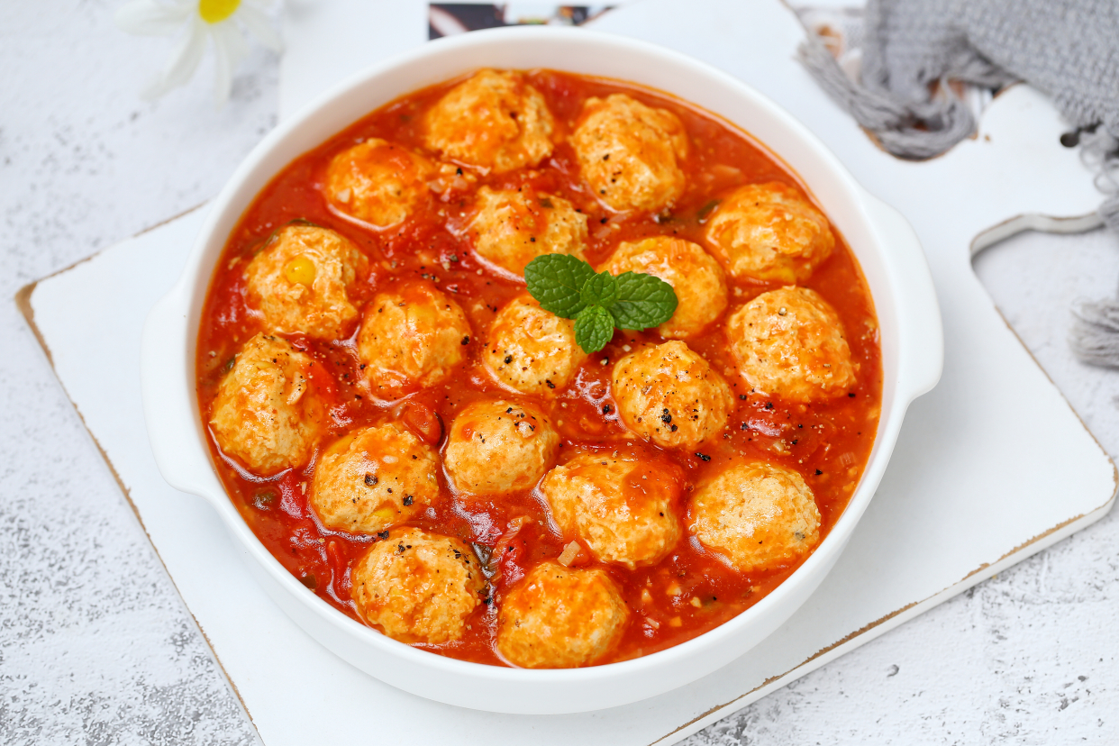 减脂鸡肉丸子怎么做才滑嫩,减脂鸡肉丸子汤做法