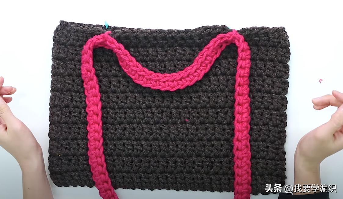 最简单钩编小包包,简单大气手工钩织小巧包