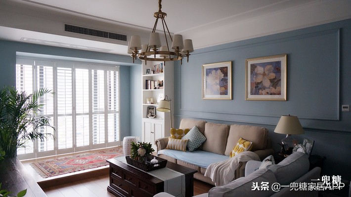 美式风格装修110平,150平美式轻奢大气风装修