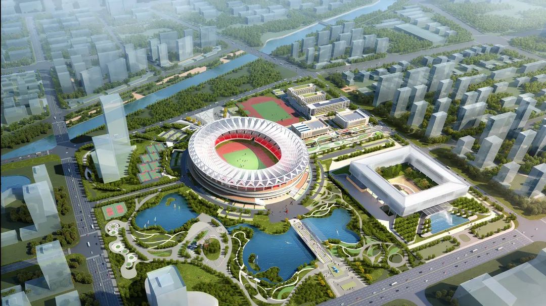 日照奎山体育中心奠基仪式,日照奎山体育中心
