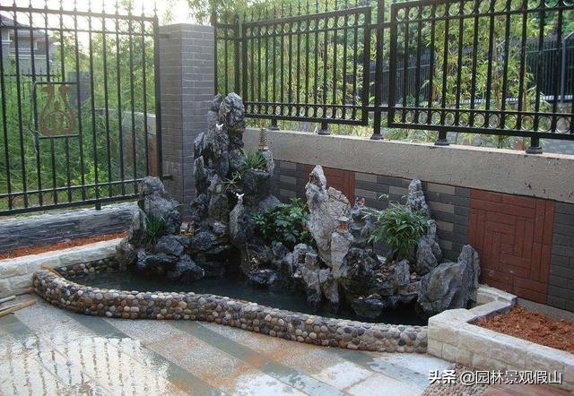 室内假山风景图,室内假山图片及价格