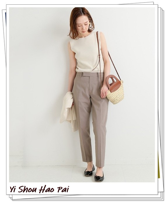春夏米色裤子最佳搭配上衣,夏季米色裤子与上衣搭配图