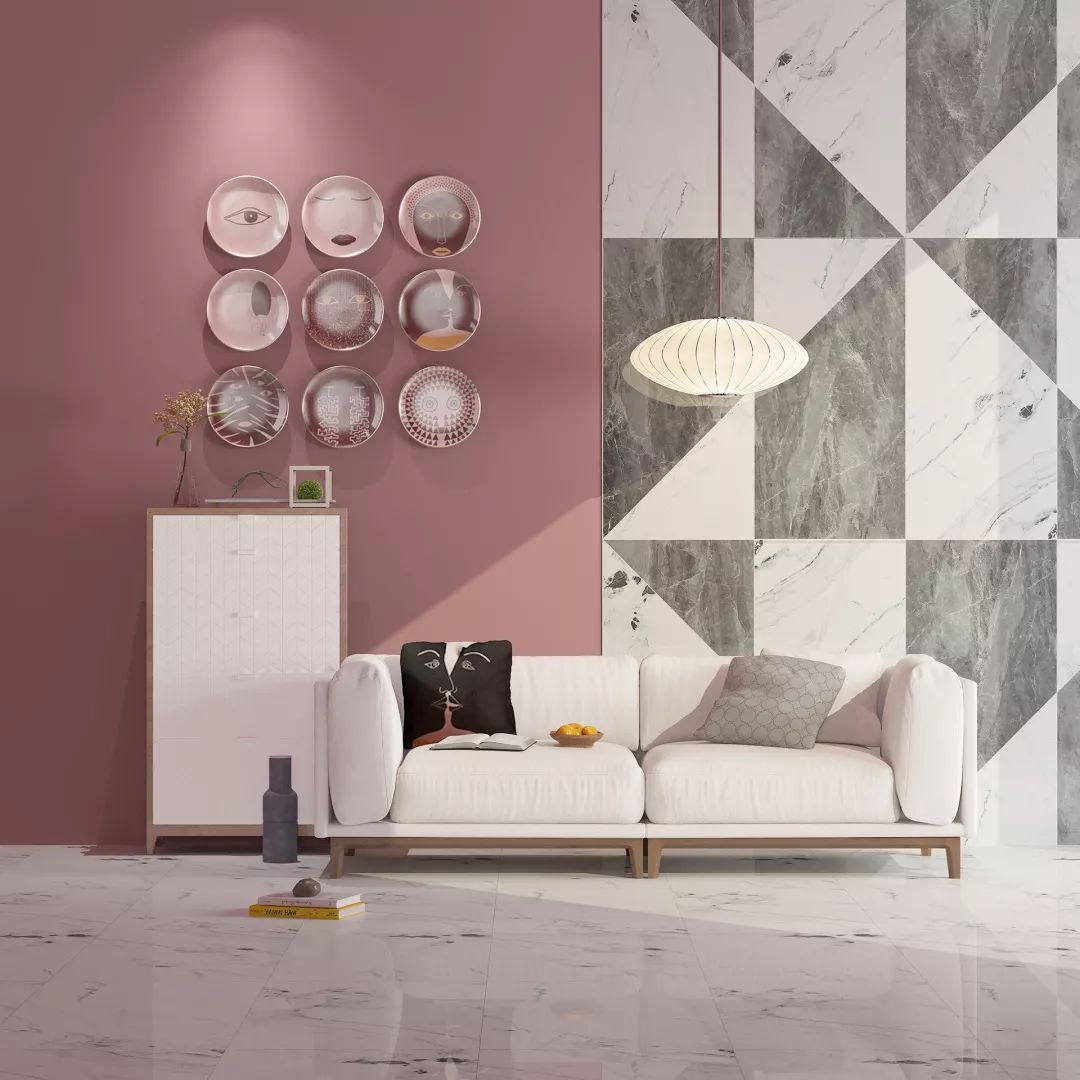 汇亚磁砖质量怎么样？原来600×1200mm规格瓷砖这样铺贴更好看