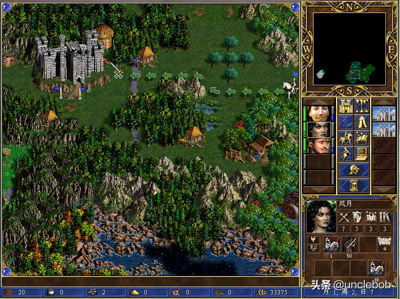 英雄无敌3打比蒙的图,英雄无敌3死亡阴影与深渊号角