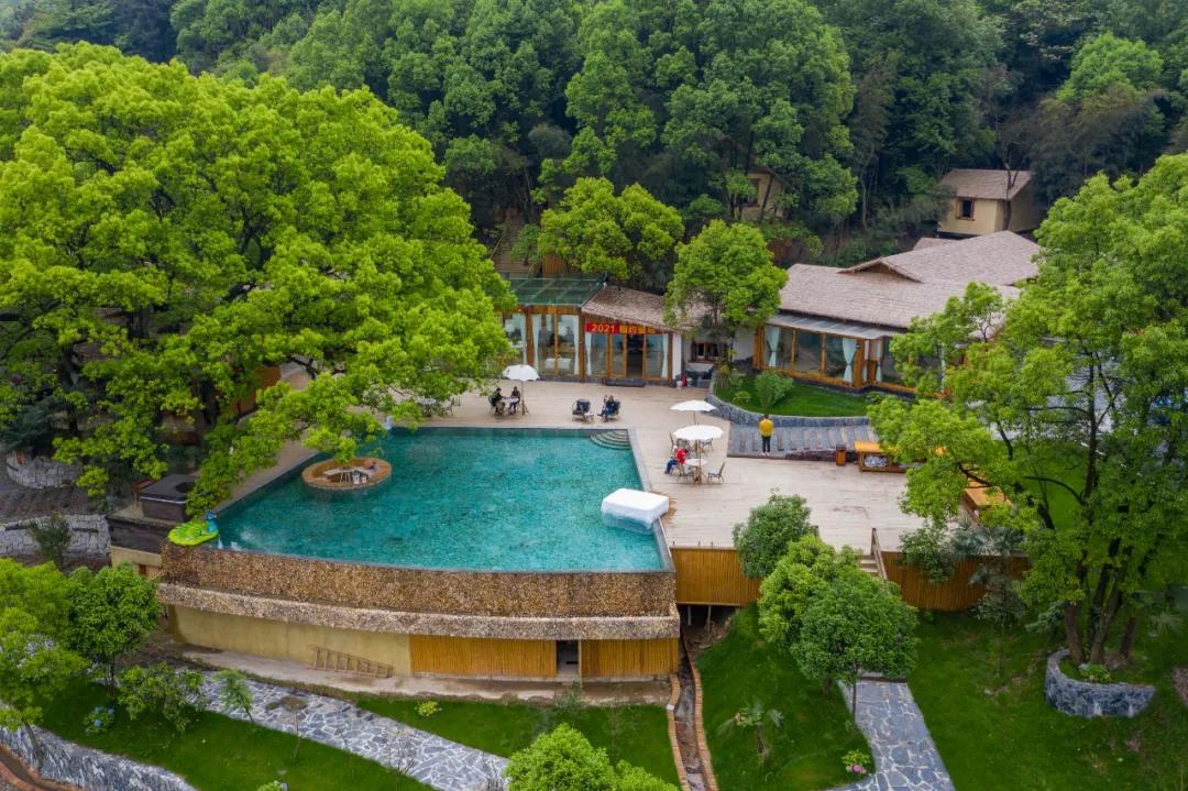 神仙眷侣辞掉高薪工作，爆改废弃山谷，造无边恒温泡池，全景树屋