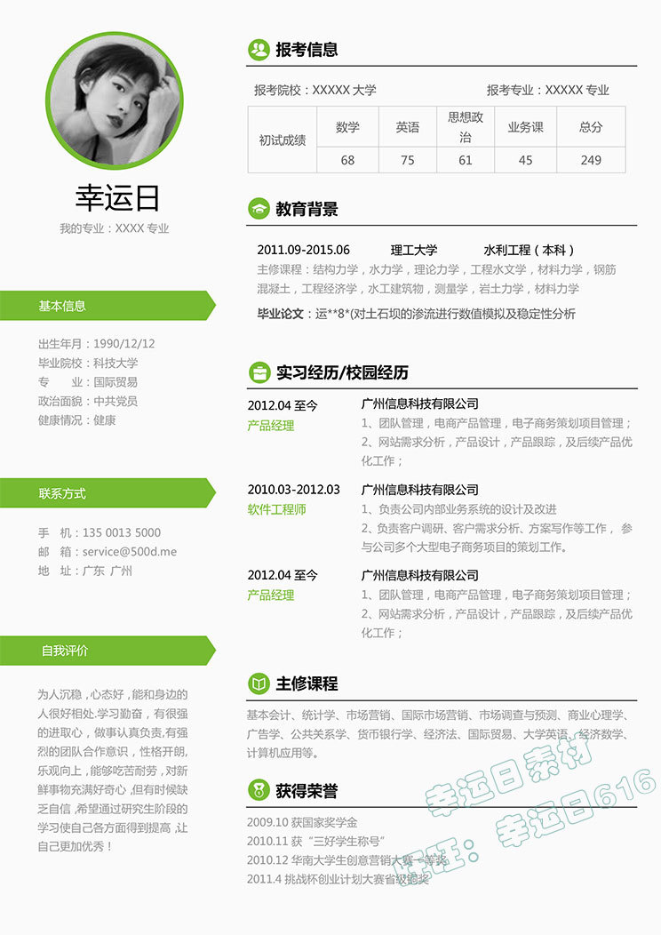 精美的个人简历展示,50个人简历模板