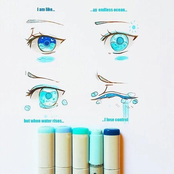 零基础四种简单的眼睛画法,超简单的4种眼睛画法