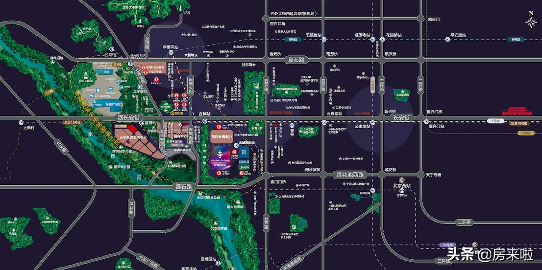 中海长安云尚样板间,北京中海长安云尚88平方户型图