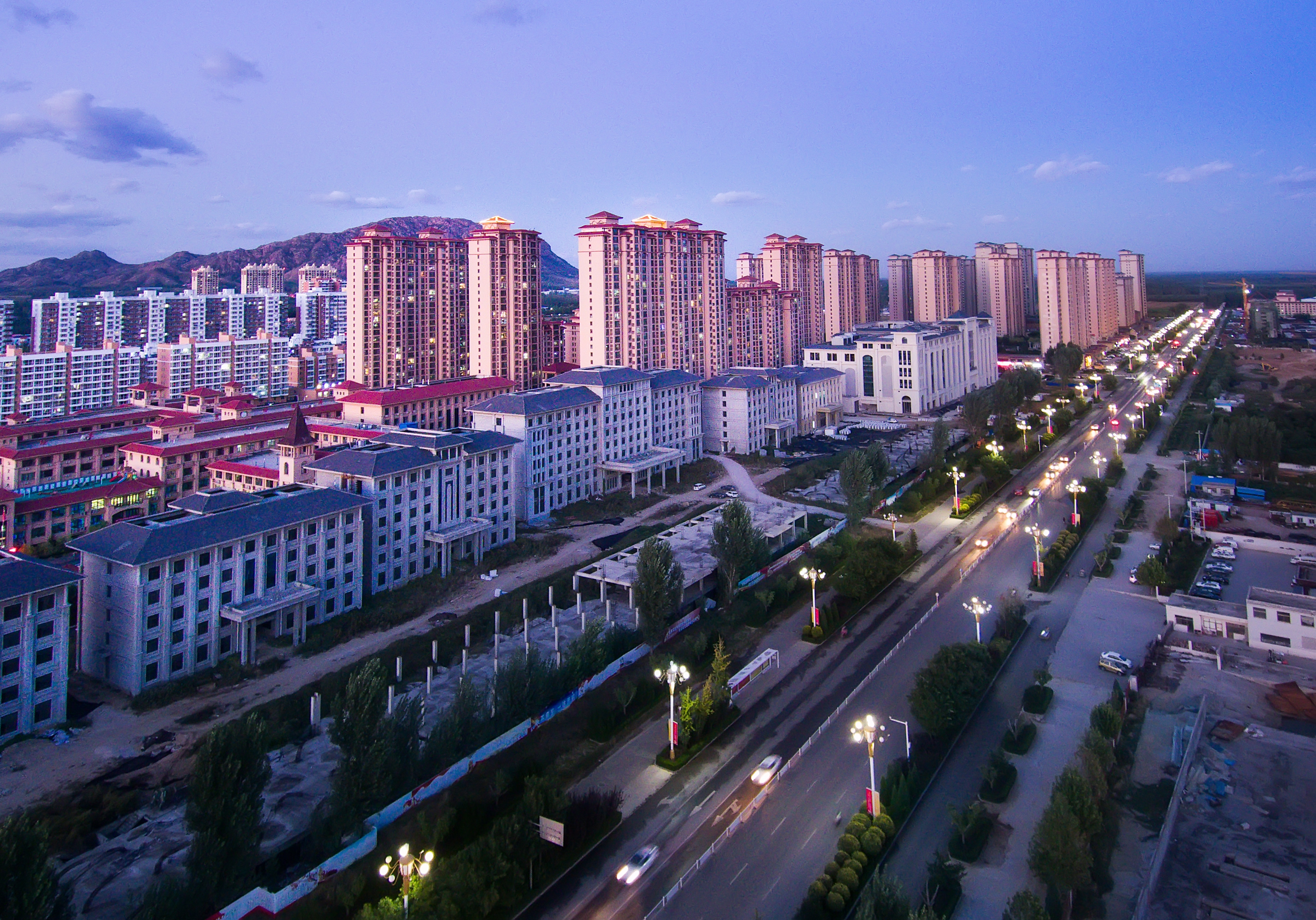 曲阳县城全景视频,曲阳县城高清地图