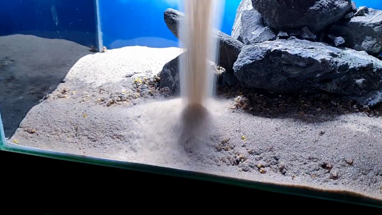 石头观赏鱼缸建造图,4块石头造景20缸