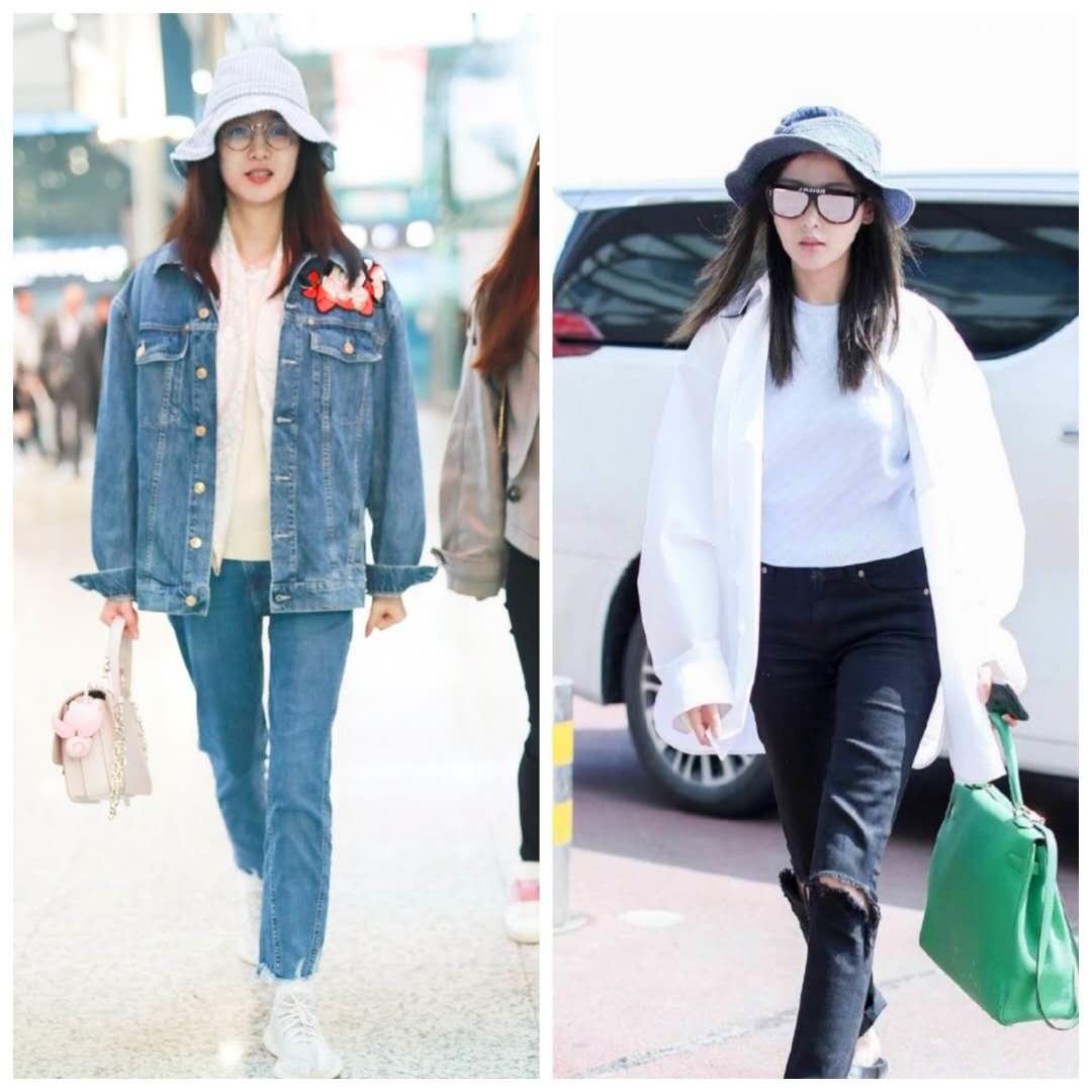 热巴同款防晒,热巴戴渔夫帽