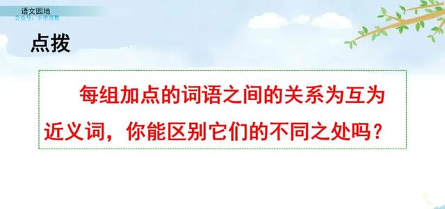 部编版四年级语文园地八知识梳理,部编版四年级下册语文园地八讲解