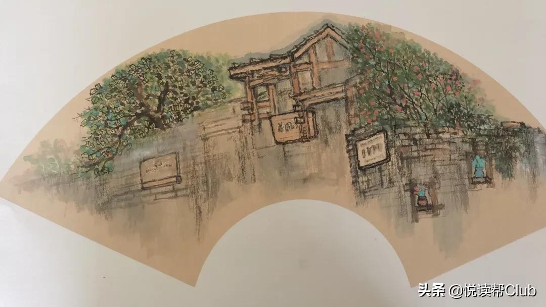 画家笔下的偏岩古镇,一位画家笔下的美丽乡愁