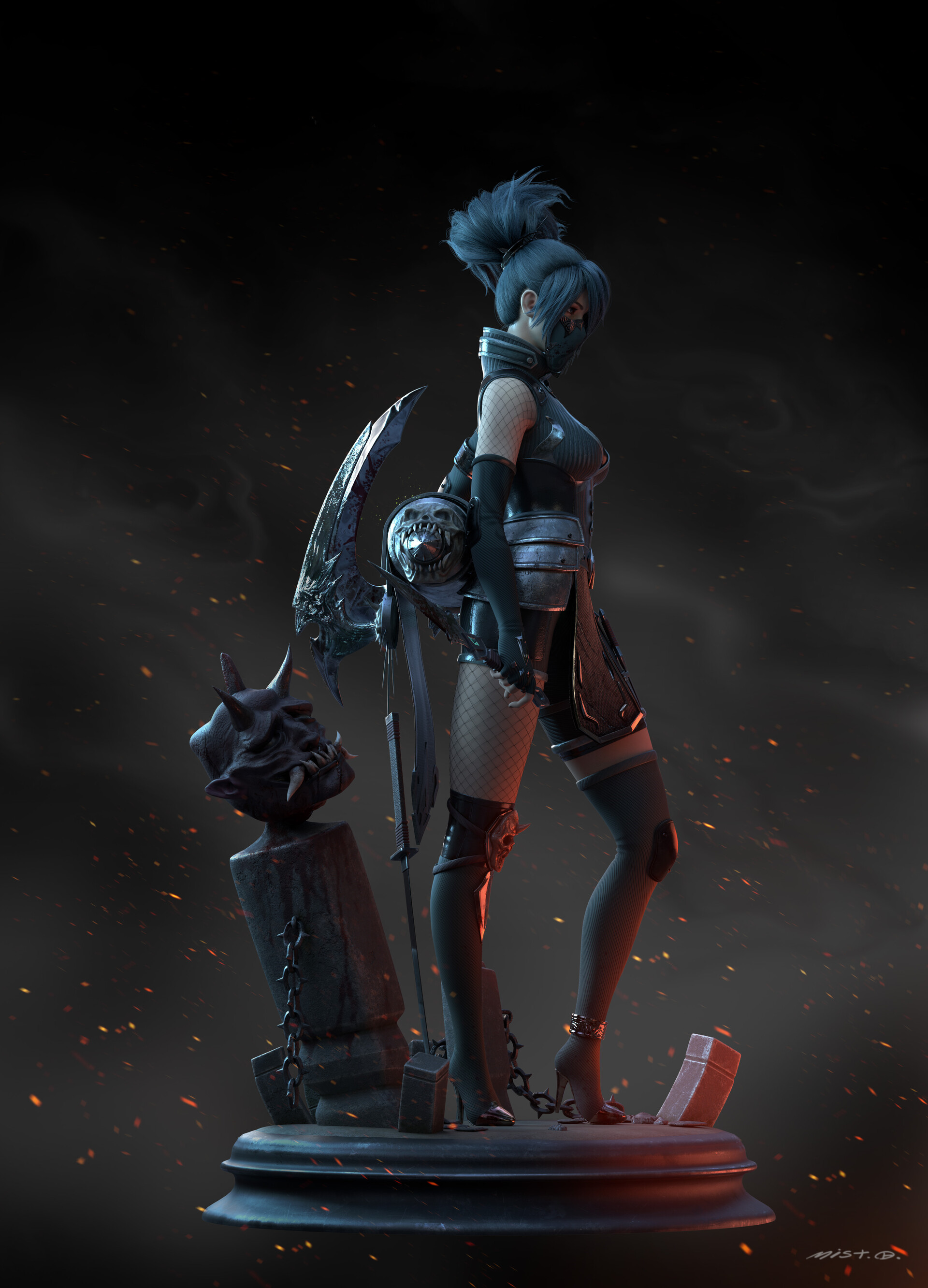 最简单的3d建模人物,有创意的3d建模作品