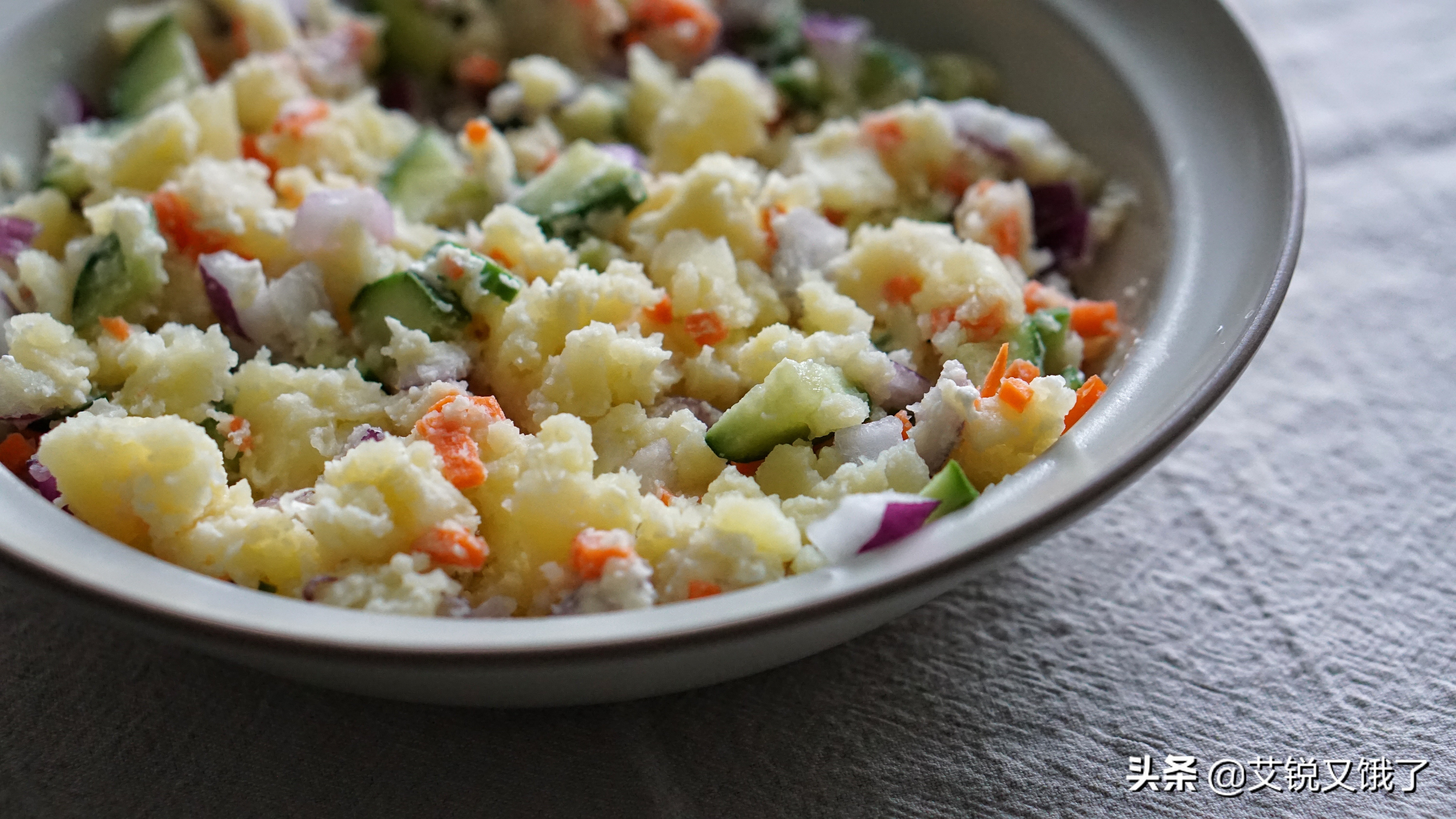 没有沙拉酱怎么做土豆沙拉,蛋黄酱土豆沙拉