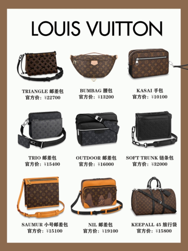 十大品牌男包最新款式,十大牌子的男包比较好