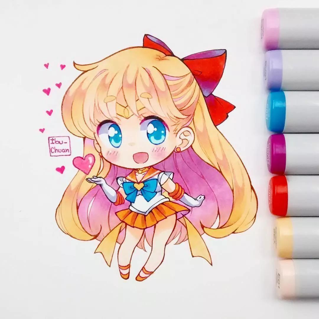 画画动漫人物马克笔手绘教程古风,画动漫马克笔全套