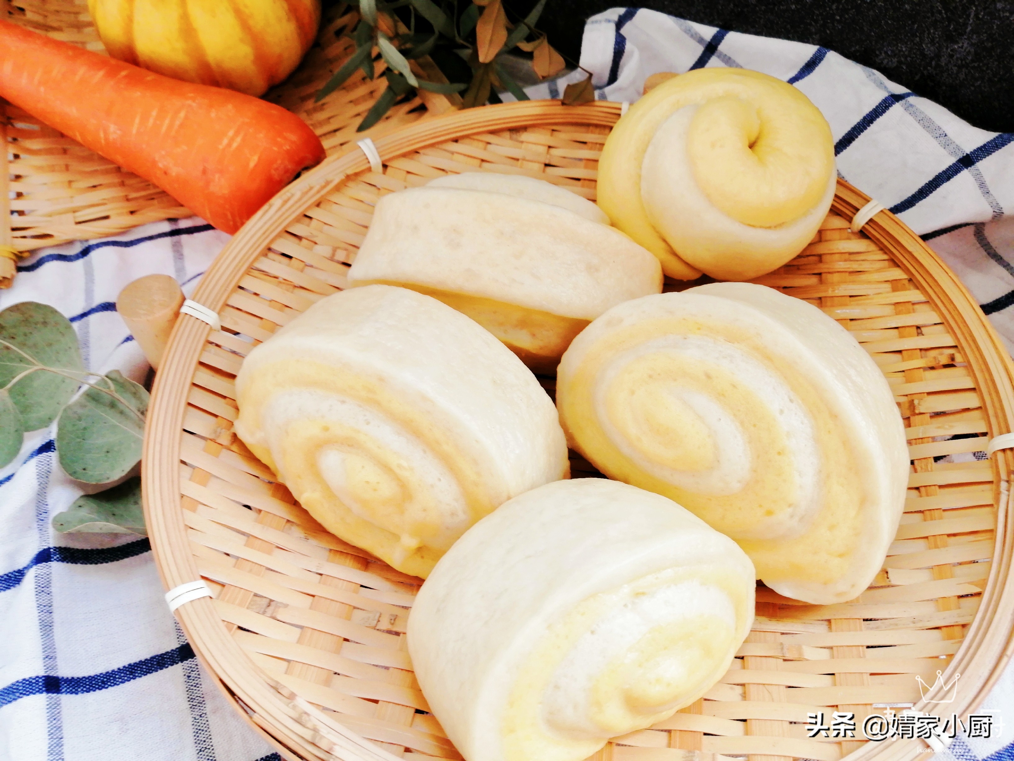 简单又白又软的馒头,如何做简单的双色馒头