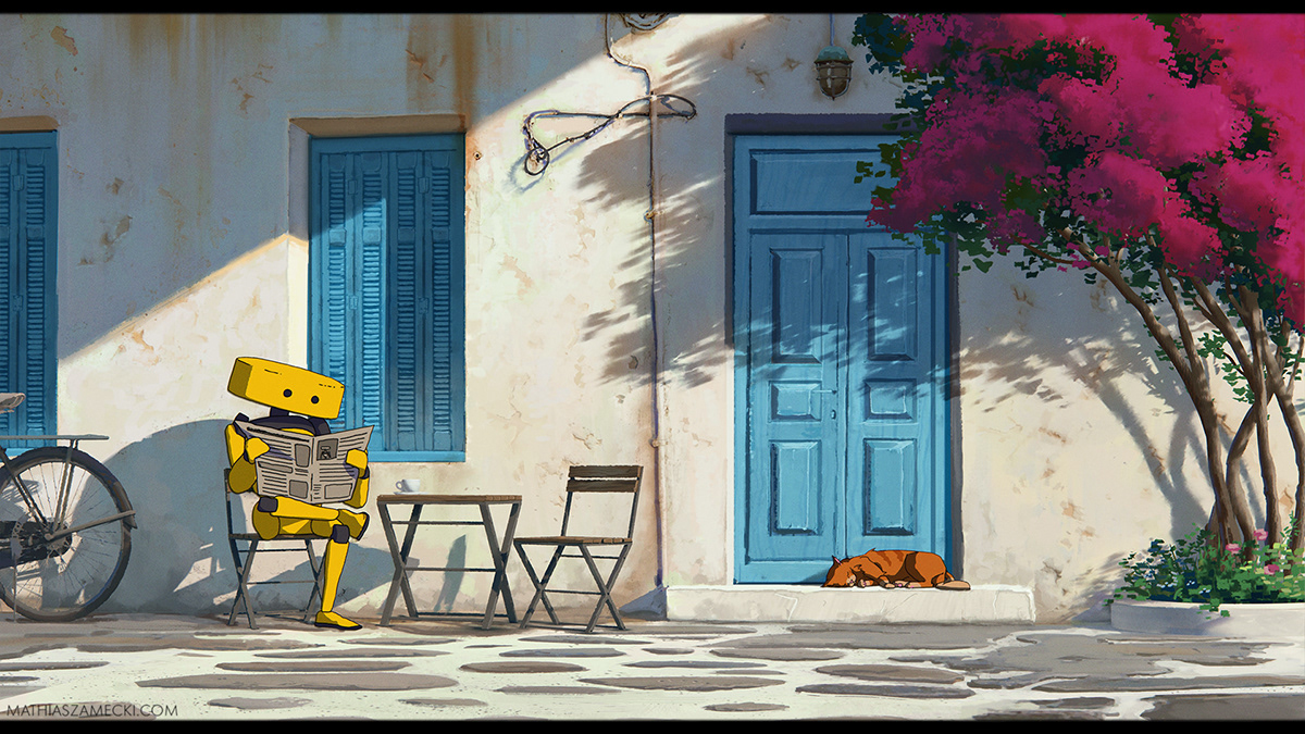 机器人Robo-bee的日常：这是绘本插画还是动漫原画？总之先睹为快