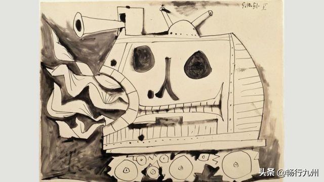 毕加索绘画资料,毕加索画的战争