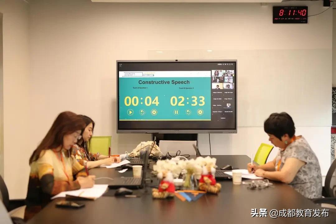 中美高中交流赛,中美高中生对比出场