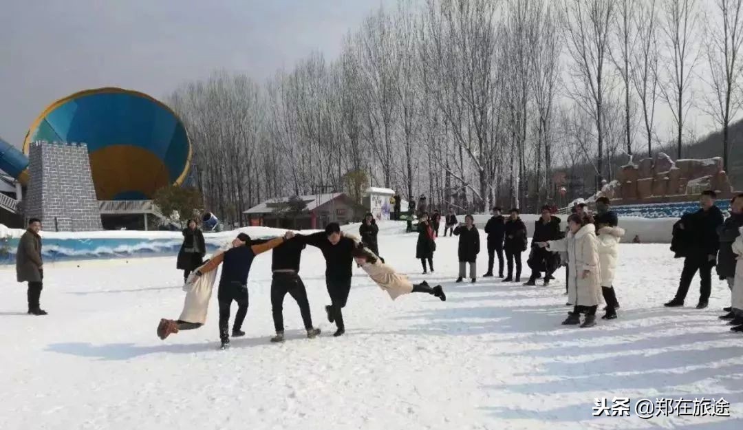 一个很好玩儿的地方「中原雪乡墨子古街」坐着火车穿越童话世界！