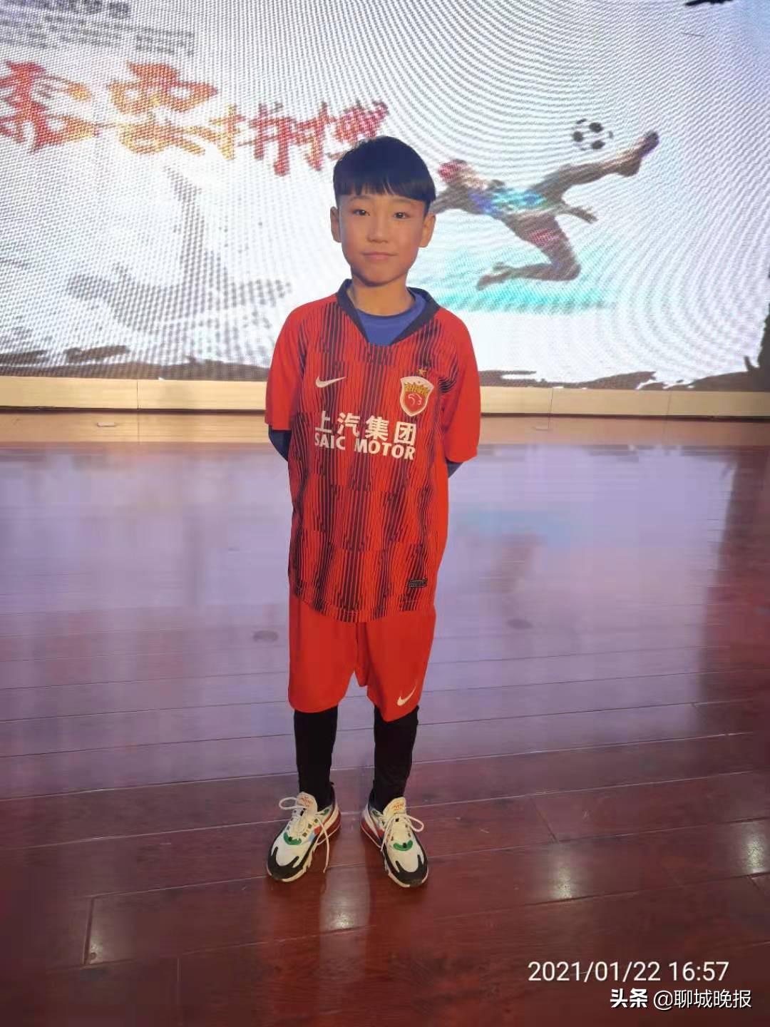 聊城籍浩天,足球少年追梦