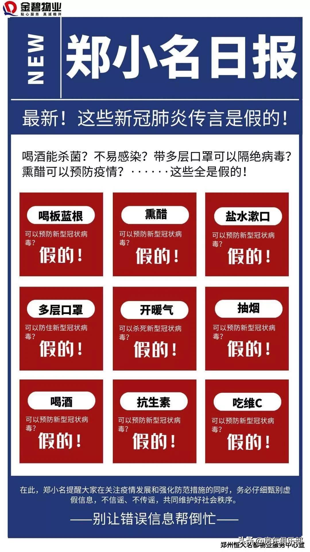 服不服?看郑州最牛的14家物业,如何防疫抗肺炎