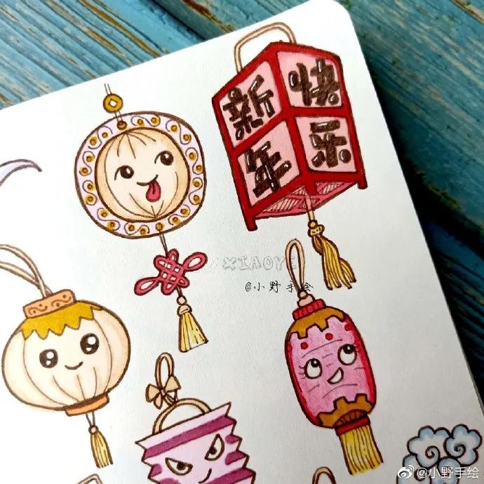 假期手抄报简单又漂亮可爱的图案,又好画又漂亮的手抄报