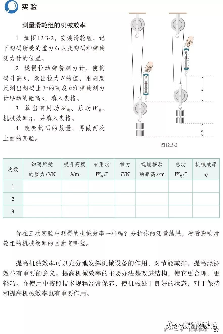 寒假八年级物理预习教辅,人教版八年级下册物理预习笔记