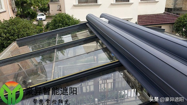 铝合金阳光房遮阳卷帘,隔热遮阳卷帘效果好吗