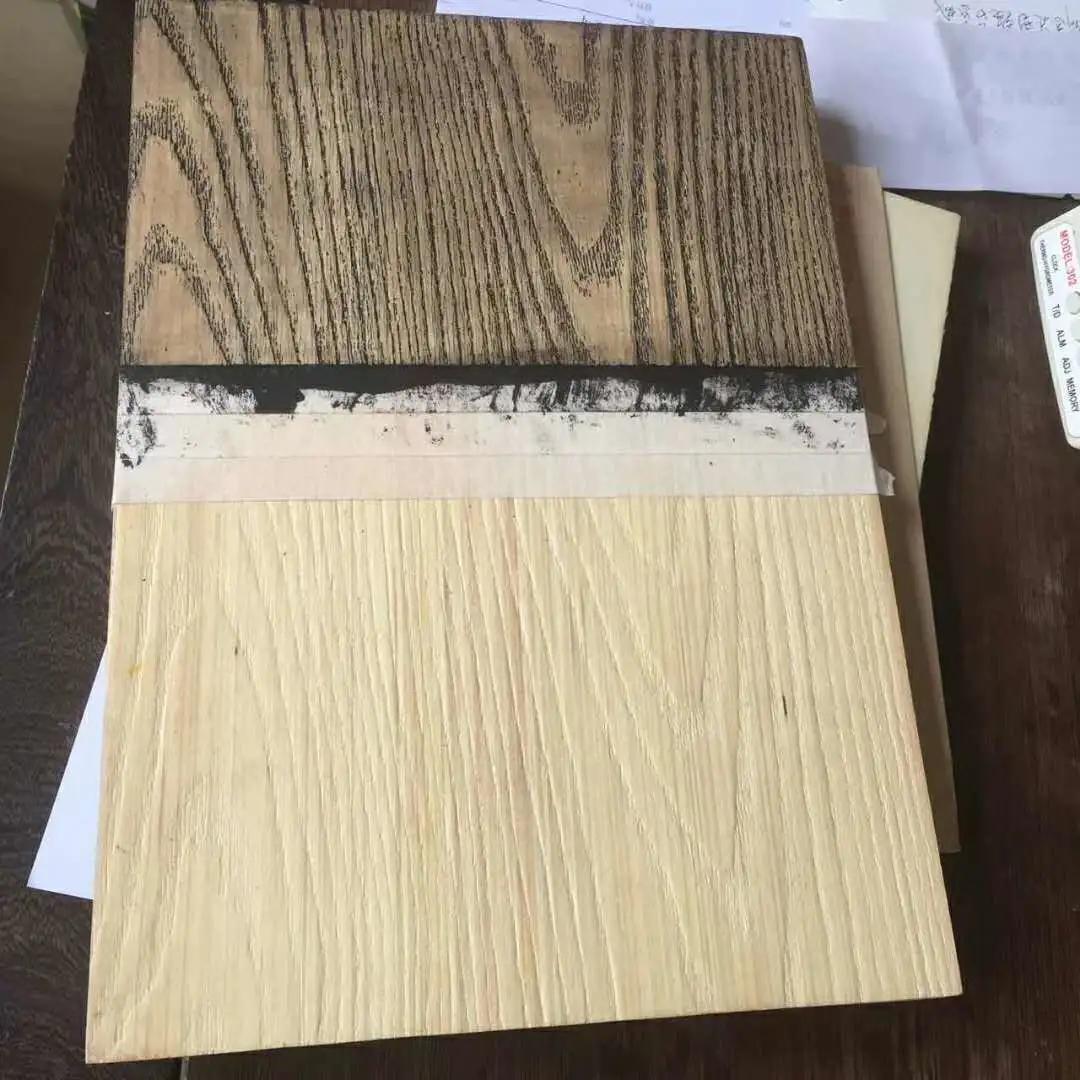 红栎木拼接板,油栎木封边效果