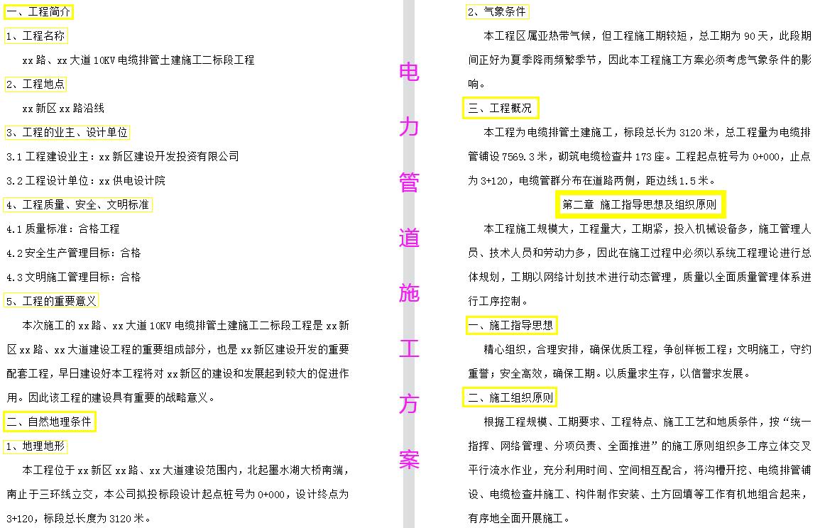 电力工程施工技术总结,电力工程施工技术资料填写范例