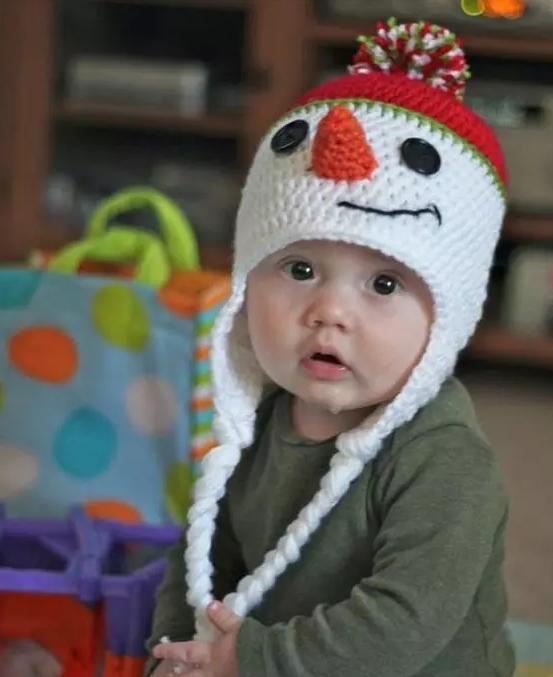 新生儿露头顶半头帽子编织教程,宝宝的薄帽子织法和教程