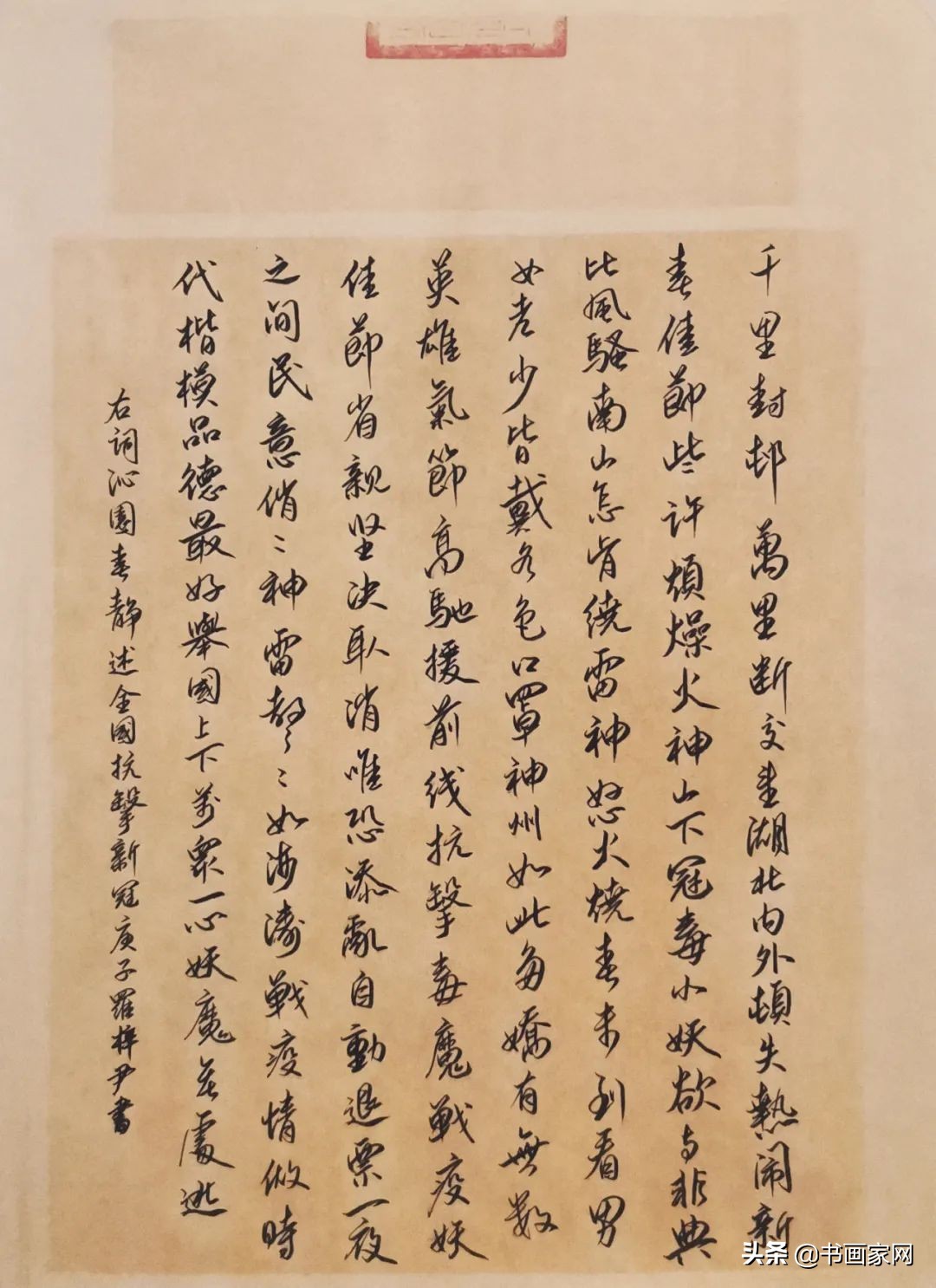 全县抗击新冠疫情书画作品展开展,全国书画网络展疫情