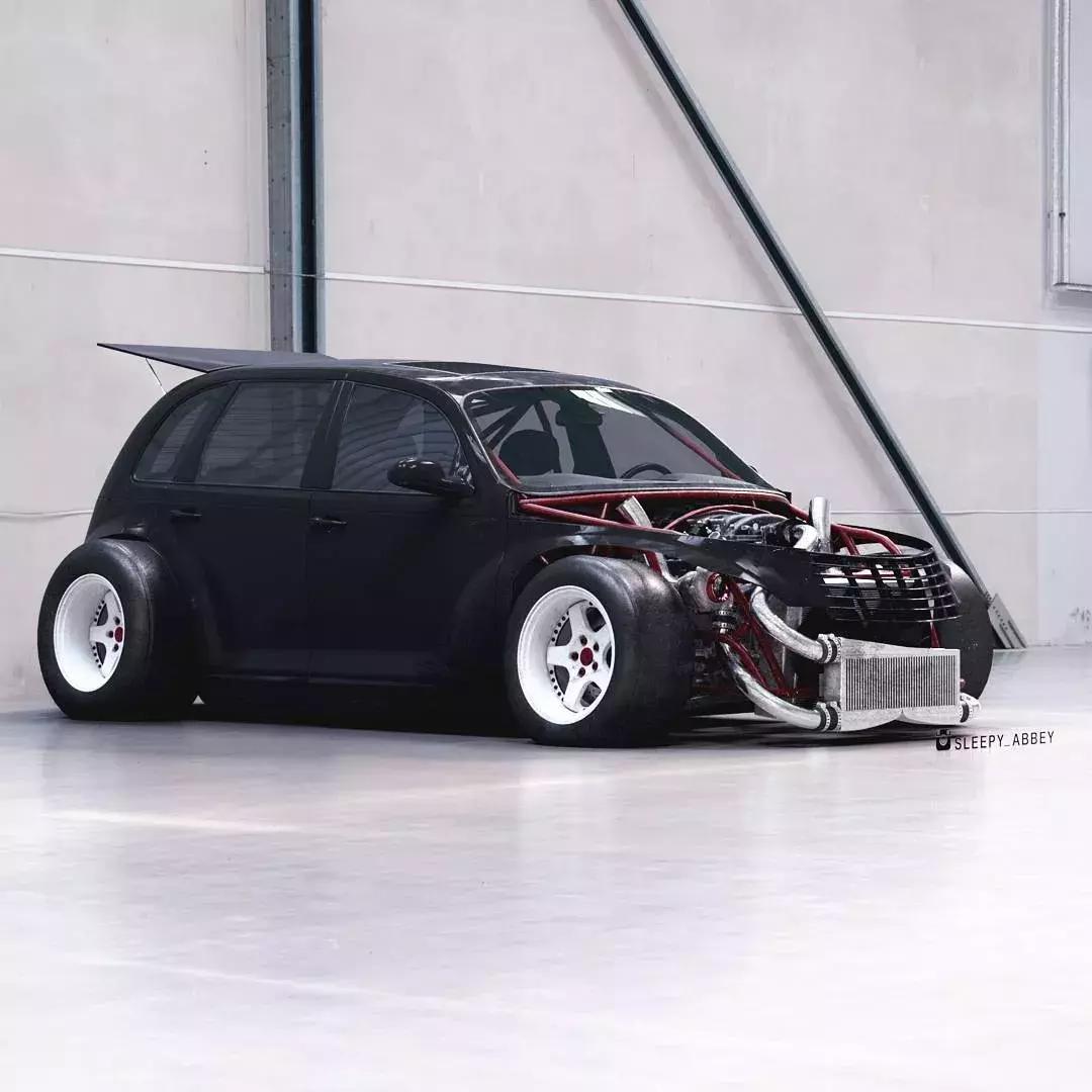 小众车型改装起来也疯狂，来看“外星来客”克莱斯勒PT漫步者改装