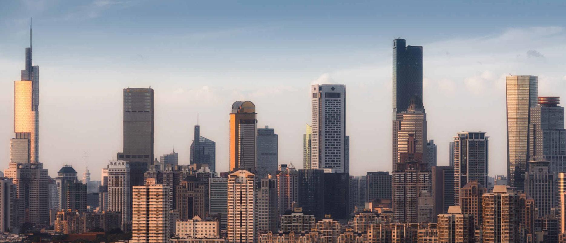 江苏最高的紫峰大厦,摩天高楼江苏