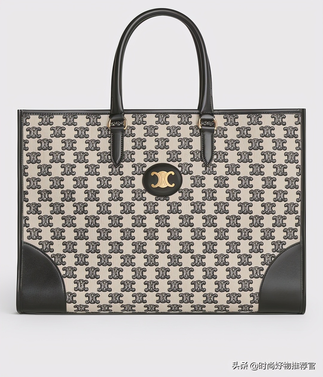 celine标志印花横款手袋,celine新款牛皮革手袋