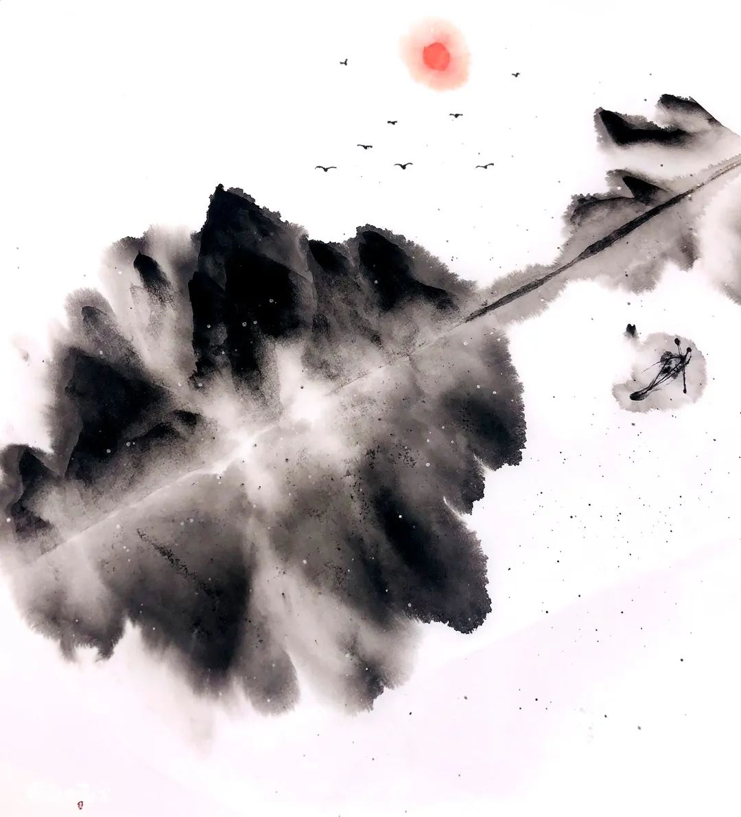 水墨画山水教程简单,山水水墨画教程大全