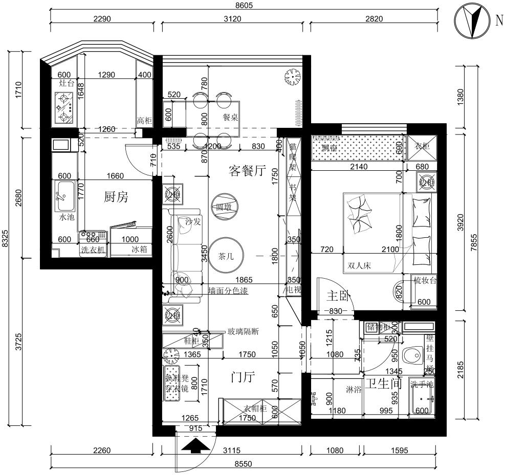 这家的电视柜既能收纳，也是喵星人乐园​