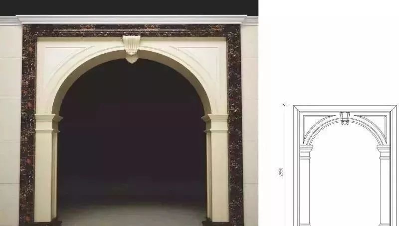 大理石垭口门套效果图大全,用印度红大理石做垭口门套如何