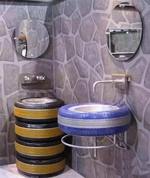 旧轮胎千万别扔变废为宝,旧轮胎不割怎么样做花盆