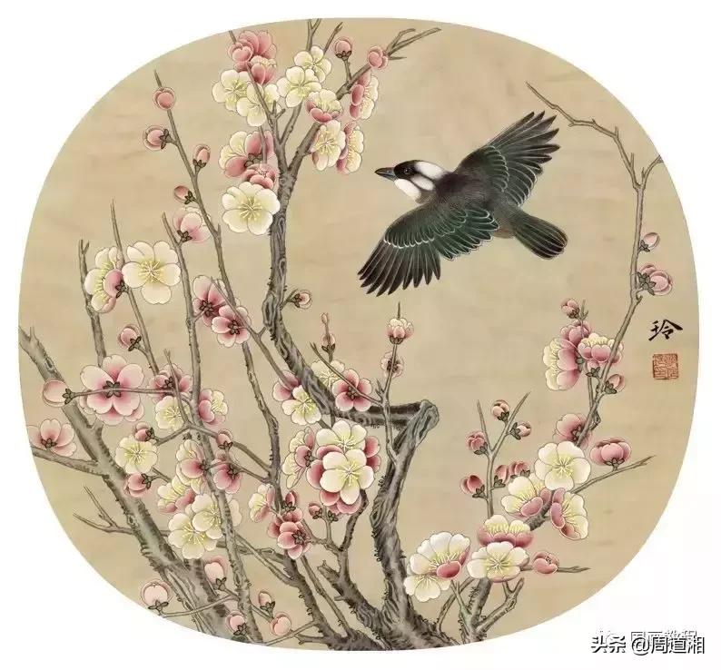 宋人工笔花鸟临摹步骤,工笔花鸟玉兰的画法