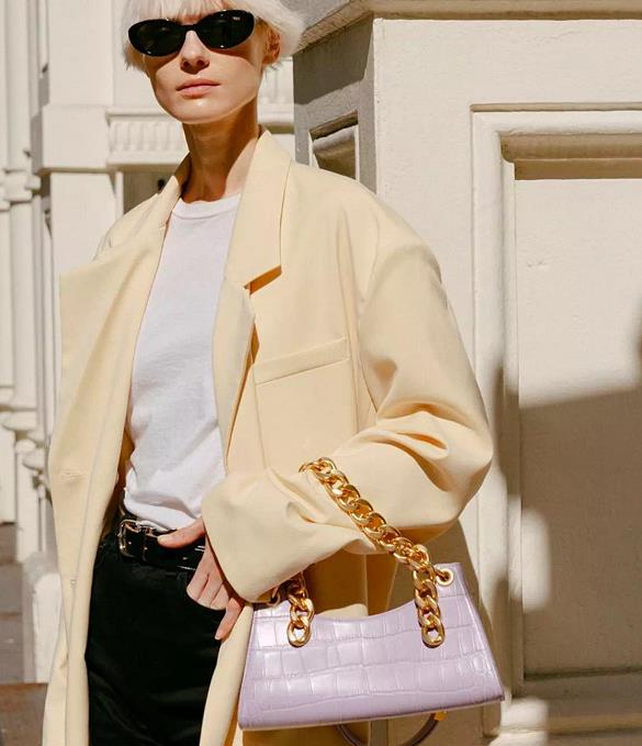 粗链条高级包包,秋冬百搭链条包包推荐小众高级感