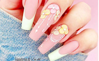 不用照灯的美甲底胶,不贴钻不用白胶做的美甲