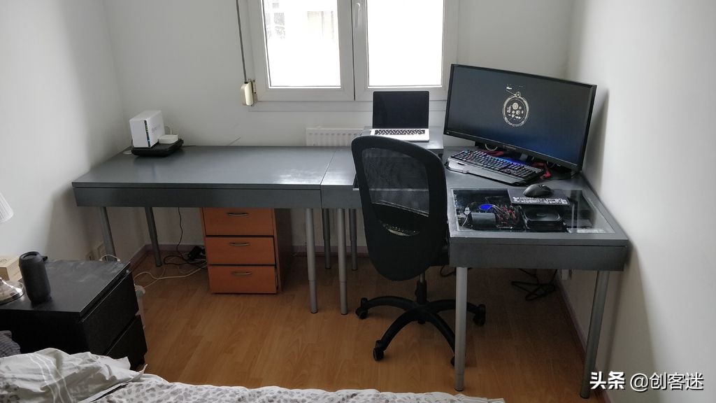 一体式机箱水冷电脑桌教程,国外自制水冷电脑桌