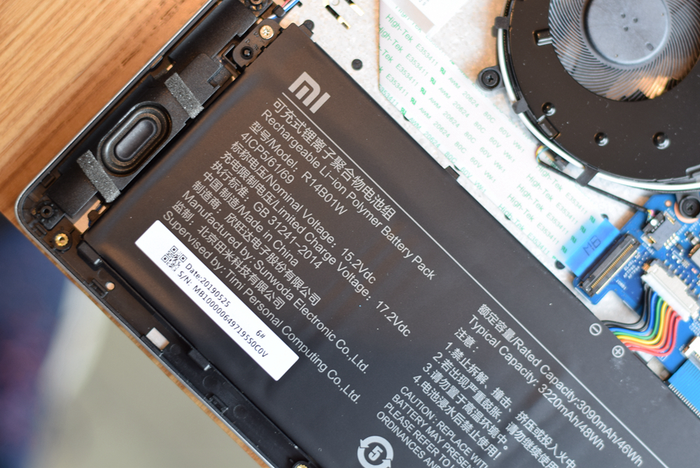 小米新款笔记本拆机,小米161301-cn笔记本电脑拆机