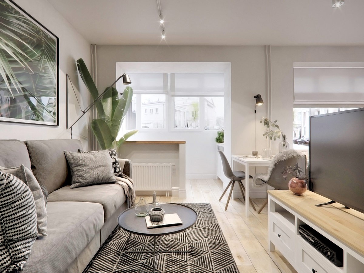 客厅面积小，过得太压抑？3种方法让空间变大一倍